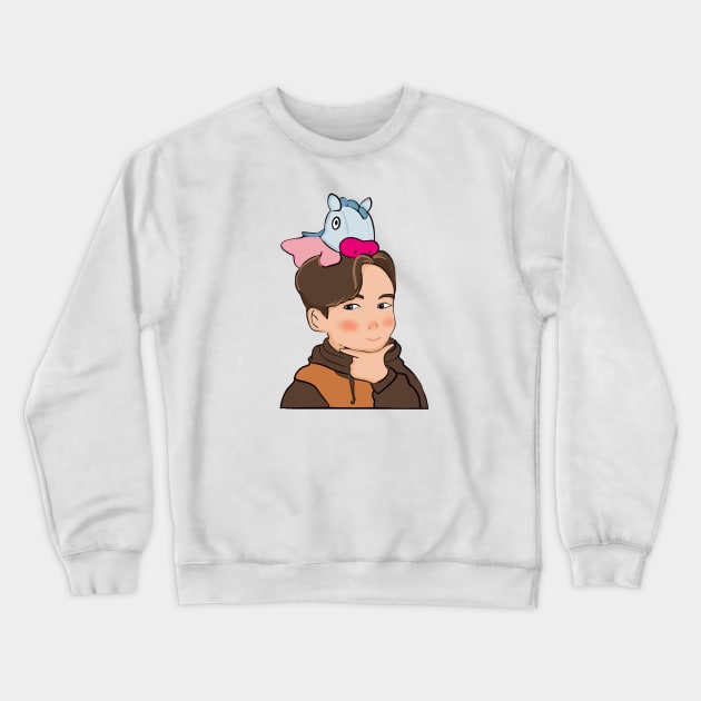 Cute Hobi from bts Crewneck Sweatshirt by cutedrivers